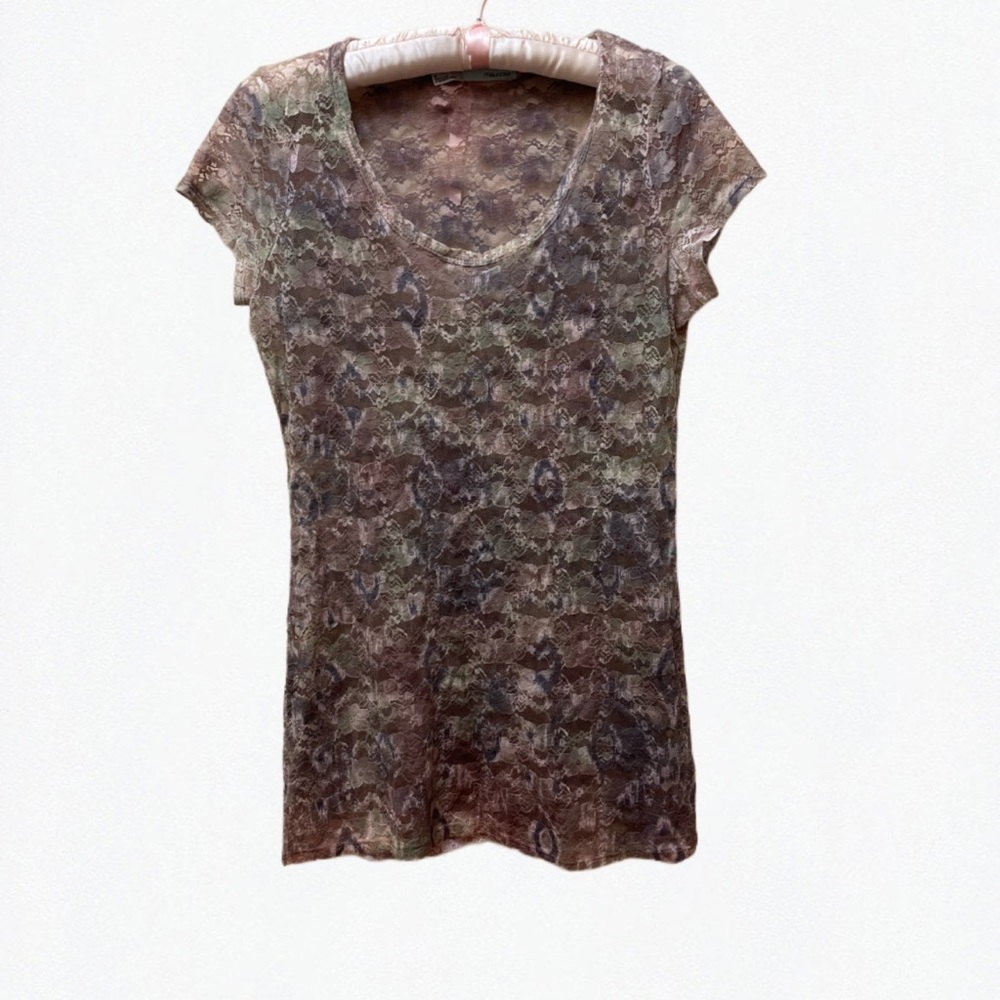 Y2K Floral Lace Top